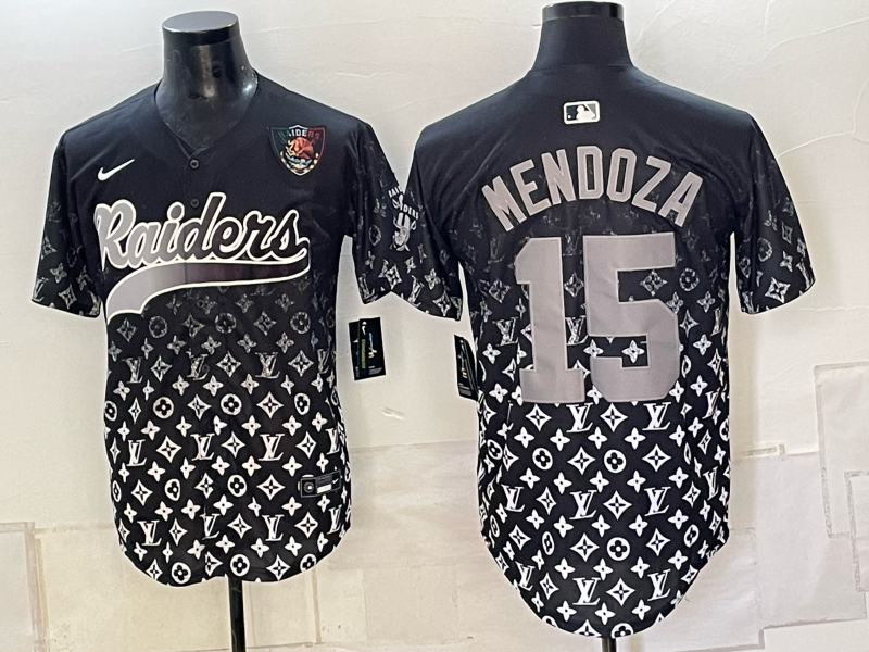 Men 2026 Oakland Raiders #15 Mendoza black Nike Limited NFL Jersey 0912001